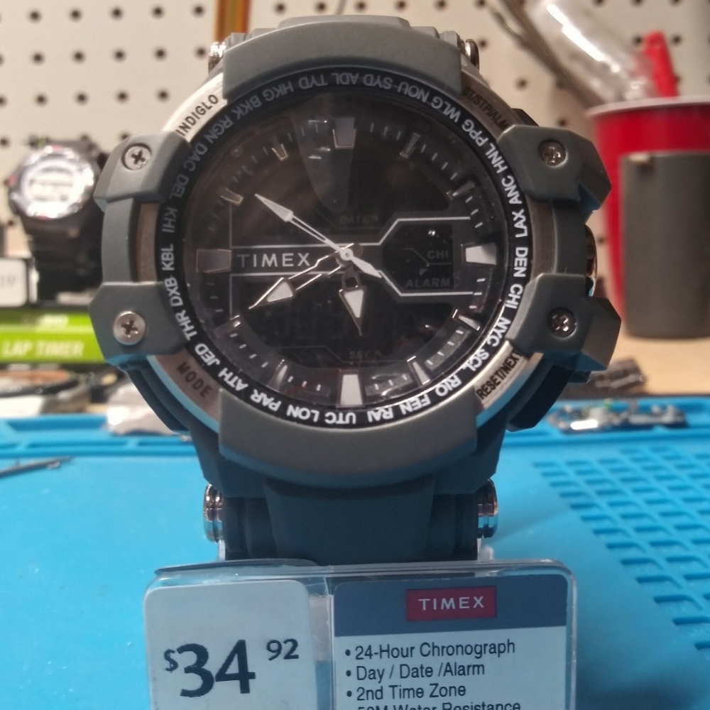 Timex TW5M22600, Tactic DGTL Gray Resin Watch, Ind